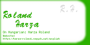 roland harza business card